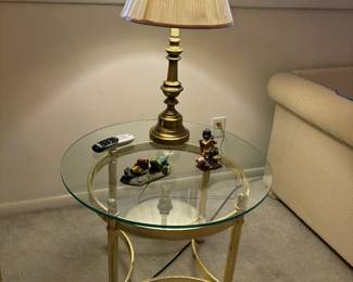Elegant brass accent table