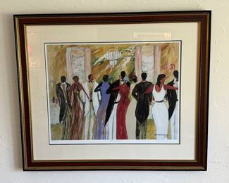 Signed art - wedding scene