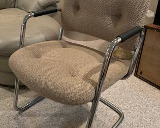 Mid century modern cantilever chair