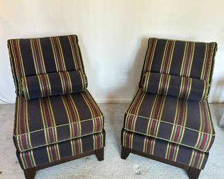 Gorgeous striped accent chairs