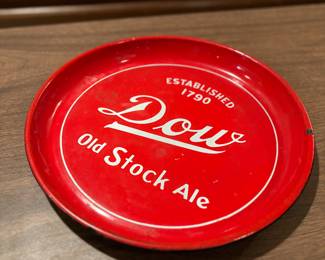 Dow Old Stock Ale beer tray