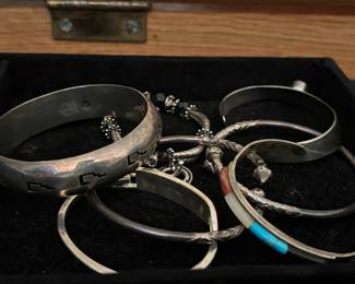 Sterling silver bangles/bracelets