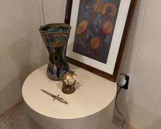 Vase, art, end table