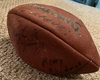 Football signed by Peyton Manning #16