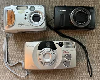 Assorted cameras