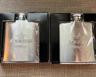 Sobieski Vodka flasks (new)