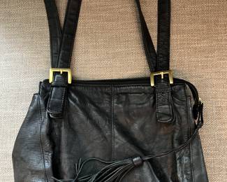 Stone Mountain black leather purse