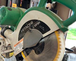 Hitachi Compound Miter Saw on stand 