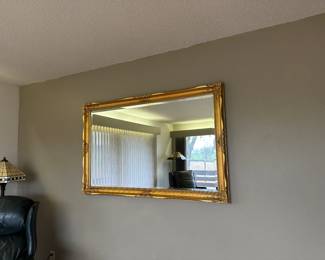 Large Gold Framed Mirror
