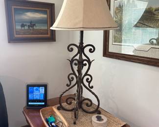 Decorative Wrought Iron Lamp 