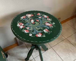 Vintage Rosemaled Table