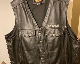 Harley Davidson 3XL men's leather vest