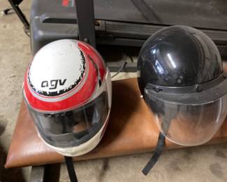 I believe these are motorcycle helmets