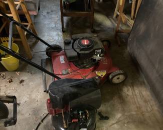 3.5 HP mower and 2 HP compressor