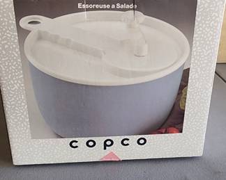 Copco Large White Salad Spinner