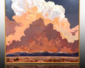 A Large Dennis Downey Oil On Canvas
