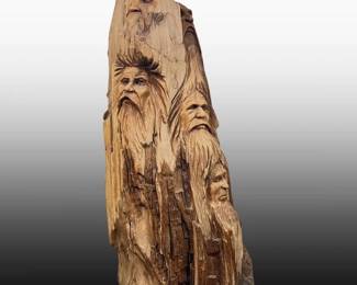 A Very Large R.L. Blair Wood Carved Sculpture
