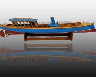 A Rare MH&B Der Seekadet Steam Power Boat Model
