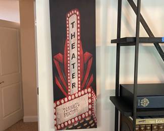 W26 - $25. Theater Canvas Print measures 12" x 36" 