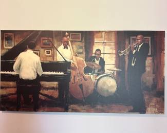 W20 - $75 Canvas Print measures 30" x 60" "All that Jazz". 