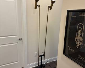 F8 - $325. Restoration Hardware Adjustable Floor Lamp. Measures 78" tall. 