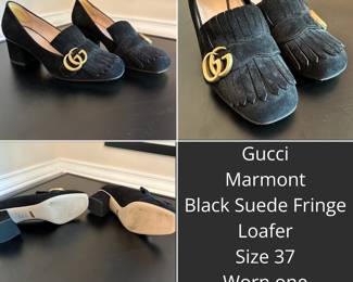 B16 - $275. Gucci Marmont Loafers - worn once. 