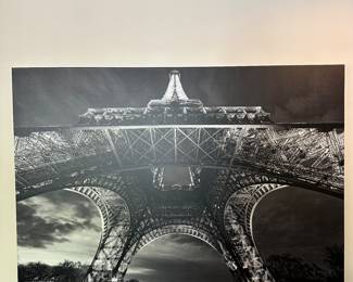 W8 - $45. Eiffel Tower Large Canvas Print. Measures 40" x 60". 