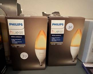 G4 - $30, Phillips Hue Smart Bulbs (New - SEALED)