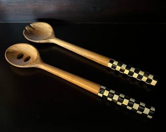 M28 - $80 - Courtly Check Salad Servers