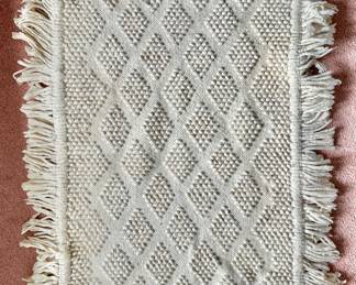 Wool Fiber Art rug or hanging.