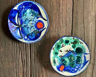 Art pottery dishes. $10 each