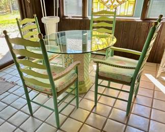 Painted patio set. $350