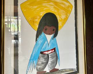 1970's print by Ted DeGrazia. $100