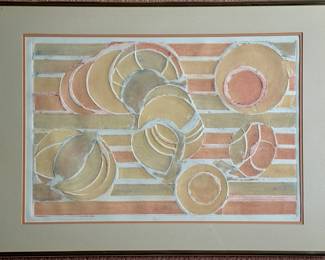 1980's collagraphy on paper. $50