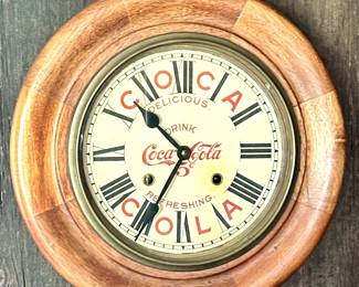 Reproduction Coca-Cola clock. $100