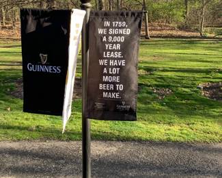 Guinness Harp Flag Stand 