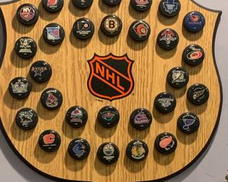 NHL Hockey Teams Display