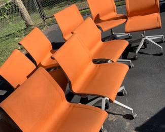 8-Orange Herman Miller Chairs.
In amazing condition!