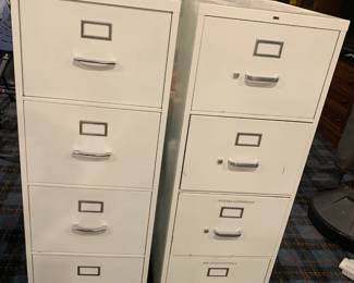Two Large 4-drawer File Cabinets
