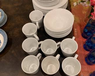Set of White Gibson Home Dishes