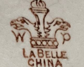 LABELLE CHINA PITCHER/BOWL
