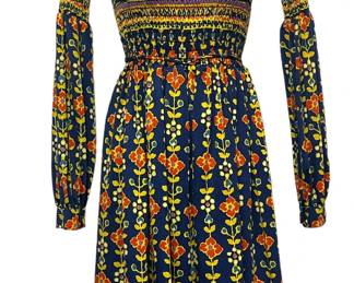 Vintage 1971 OSCAR DE LA RENTA Summer Dress