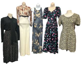 Collection Vintage Womens Floral Dresses, RALPH LAUREN, LAURA ASHLEY