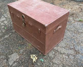 Continental steamer trunk.  Good condition inside, original leather handles. 