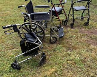 Wheelchair and foldable walkers-Good condition