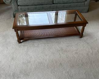 Couch 
Maple with glass top coffee table