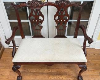 Chippendale Styled Settee