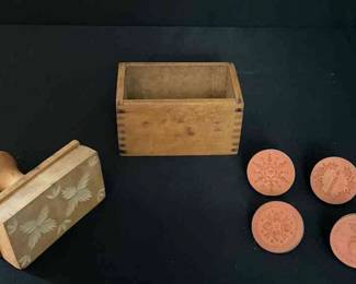 Butter Press And Stamps