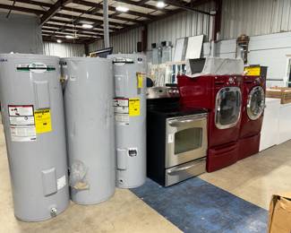 Water Heaters, Stove and Washer & Dryers Orlando Estate Auction