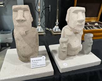 Moai Statues from Easter Island Orlando Estate Auction